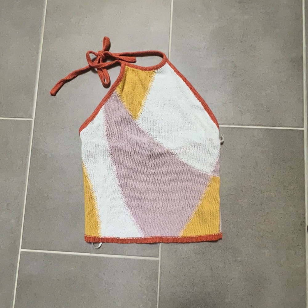 NWT forever 21 crochet halter crop top.